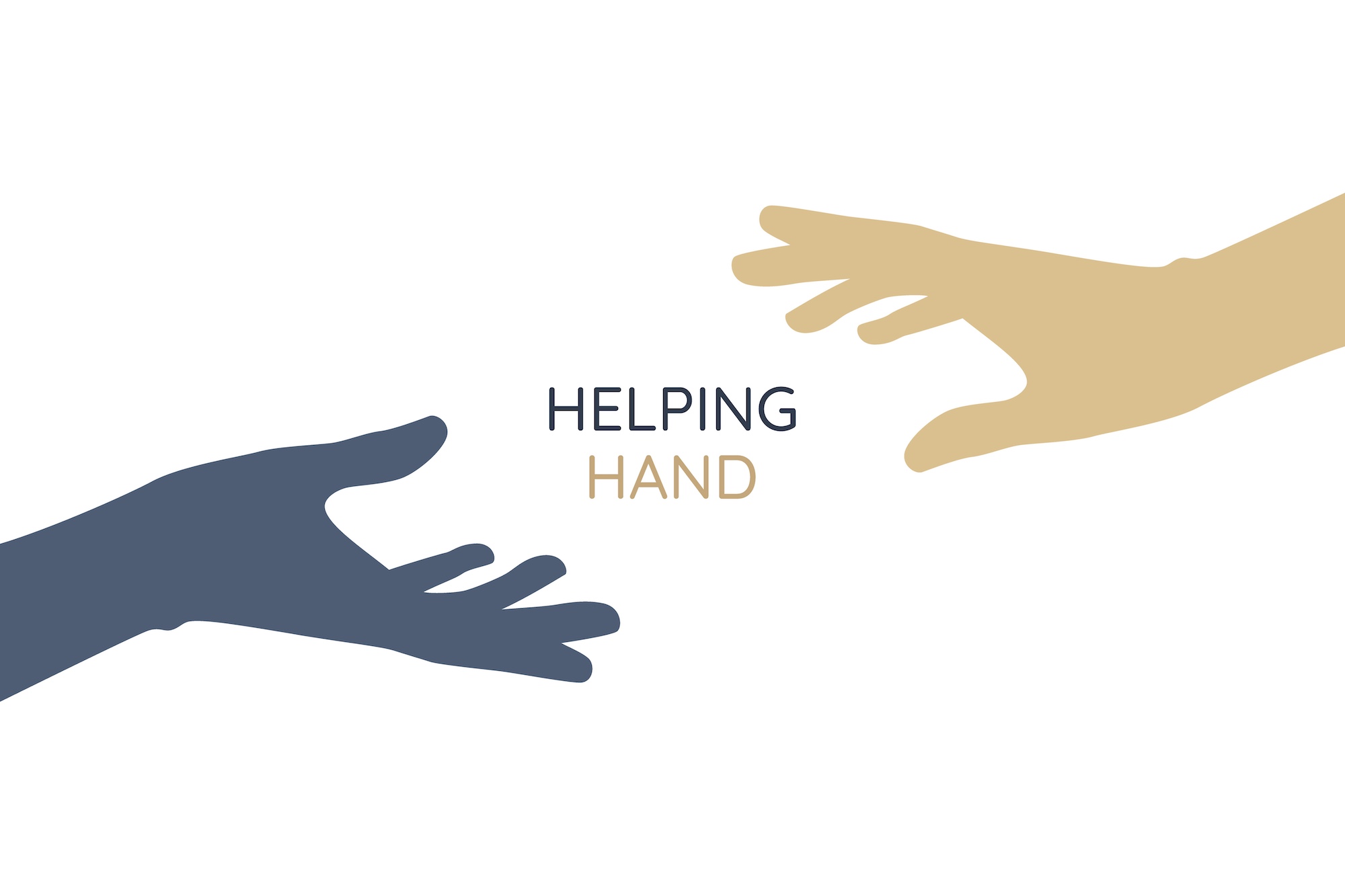 Symbolic image of the helping hands of NA meetings in Cedar Rapids