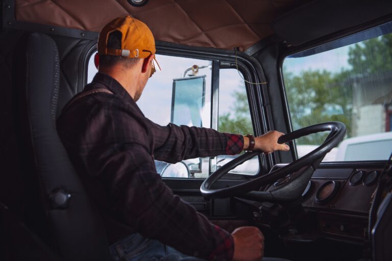 Photo of truck driver representing the idea of the Milwaukee Drivers Fund