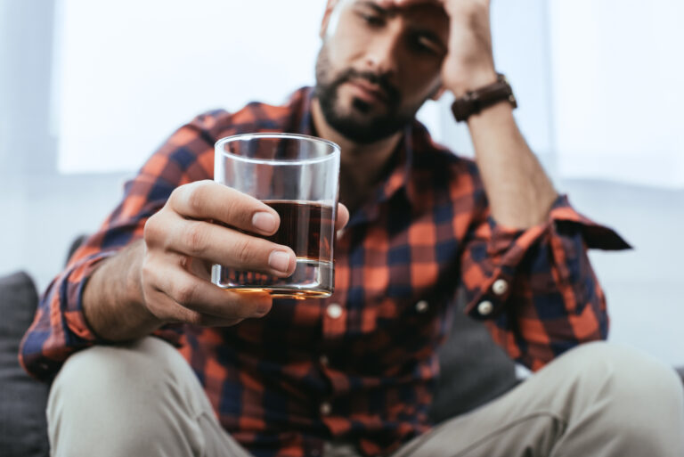 Man Struggles with Drinking and Depression
