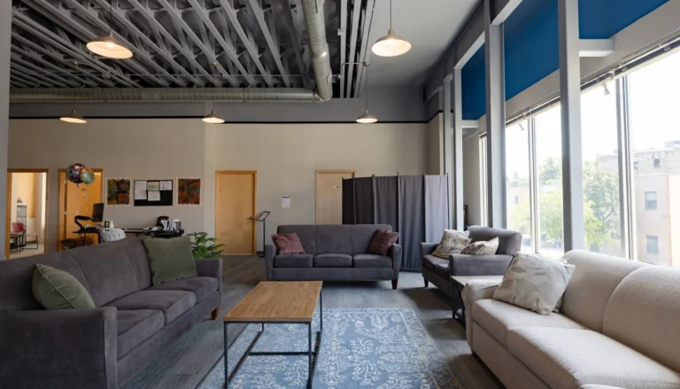 Lounge area at Madison Recovery Center