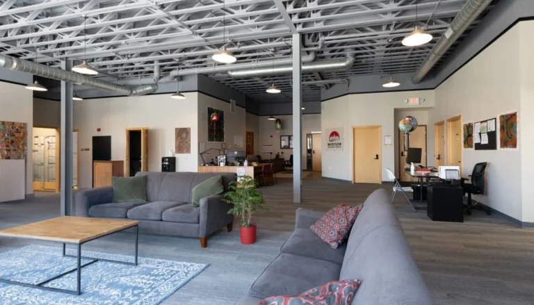 Waiting area at Madison Recovery Center